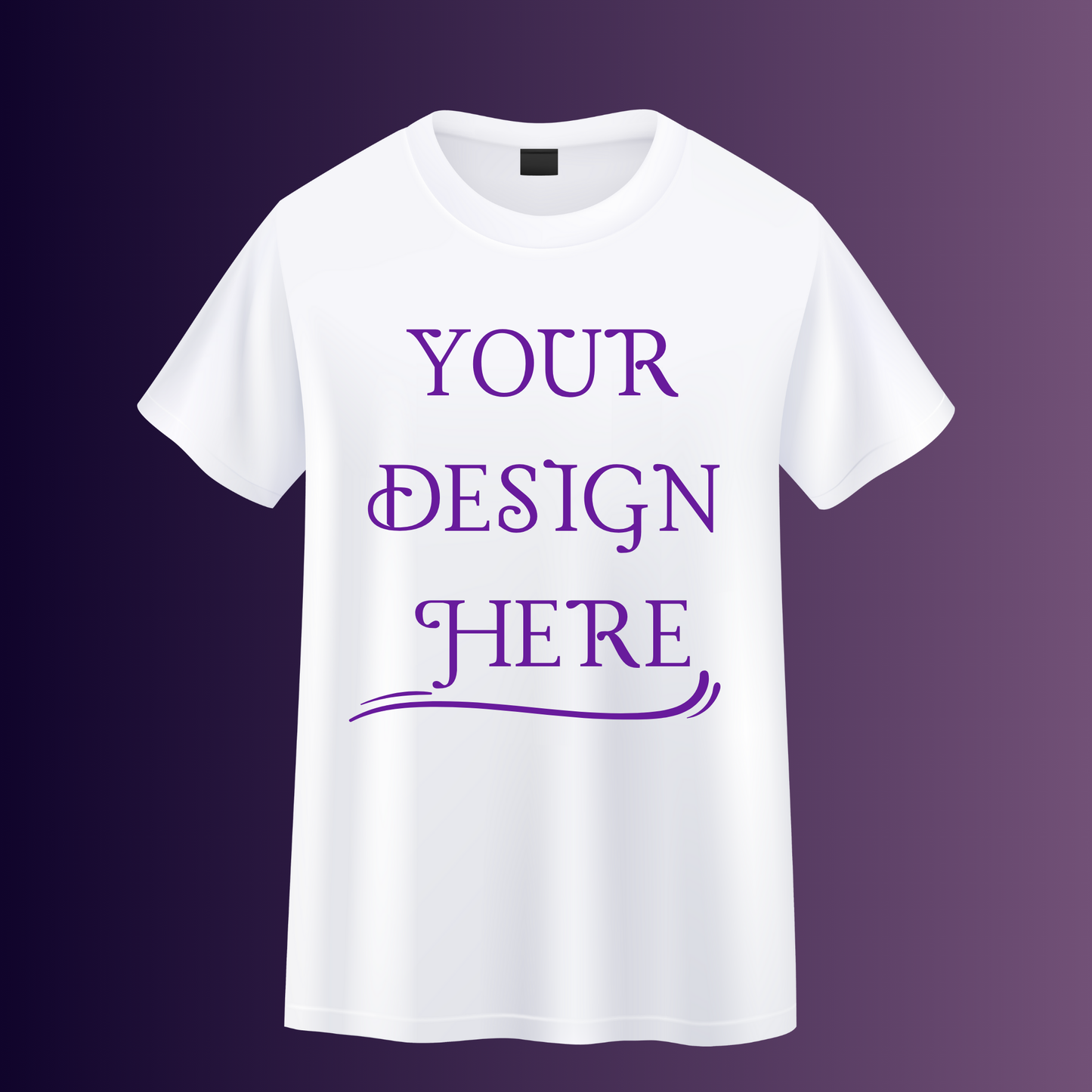 Youth Basic Cotton T-shirt (Front And Back Print)
